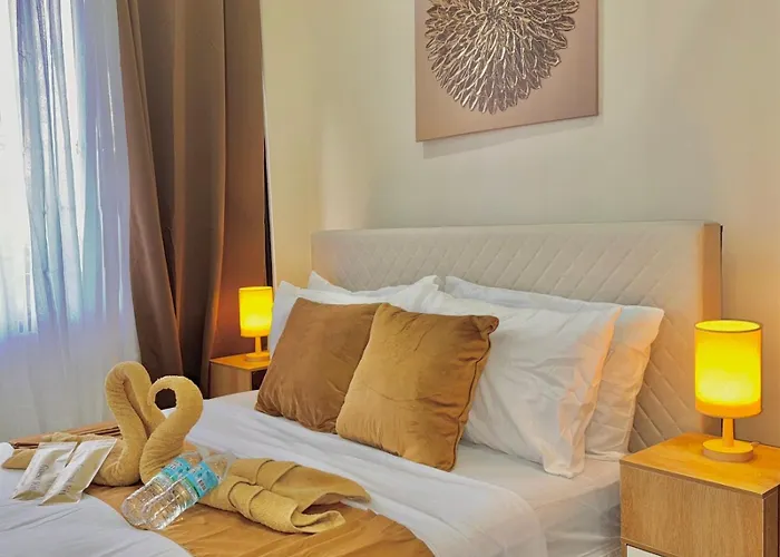 アパート Luxe Bed Free Wi-fi Movie Streaming Pool Gym Near Airport And Mactan Newtown *