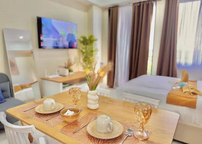 アパート Luxe Bed Free Wi-fi Movie Streaming Pool Gym Near Airport And Mactan Newtown *