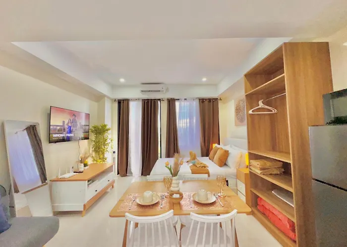 アパート Luxe Bed Free Wi-fi Movie Streaming Pool Gym Near Airport And Mactan Newtown Punta Engaño