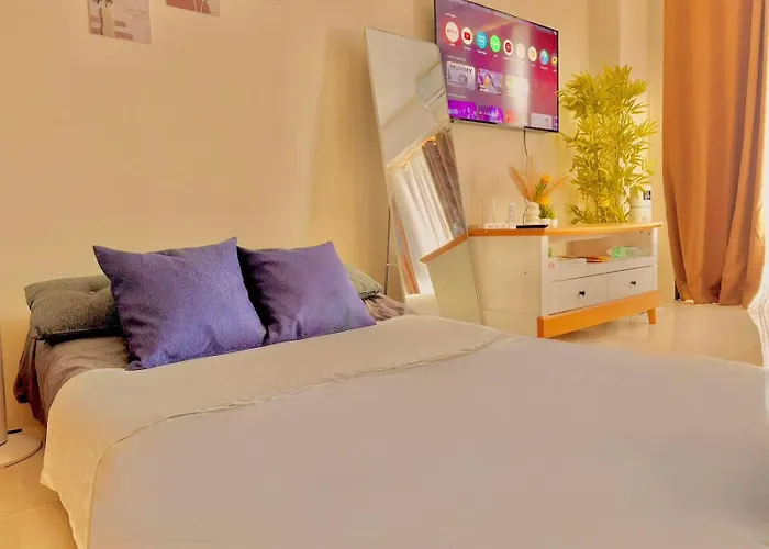 アパート Luxe Bed Free Wi-fi Movie Streaming Pool Gym Near Airport And Mactan Newtown