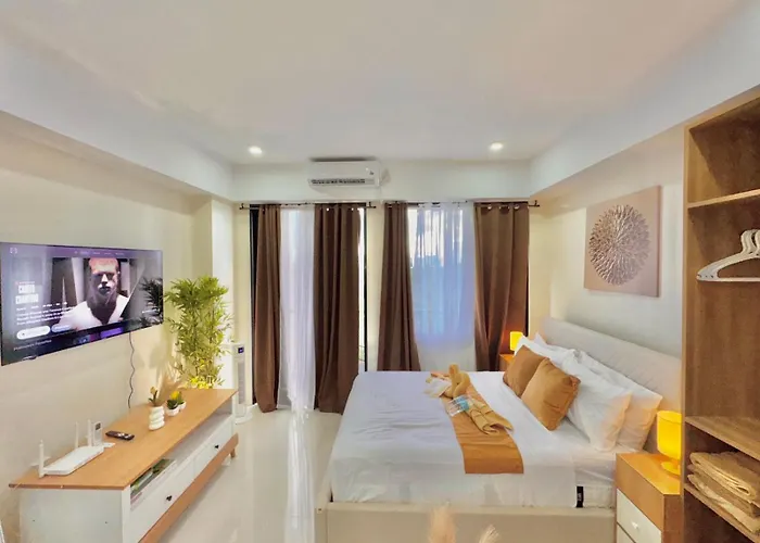 Luxe Bed Free Wi-fi Movie Streaming Pool Gym Near Airport And Mactan Newtown アパート Punta Engaño